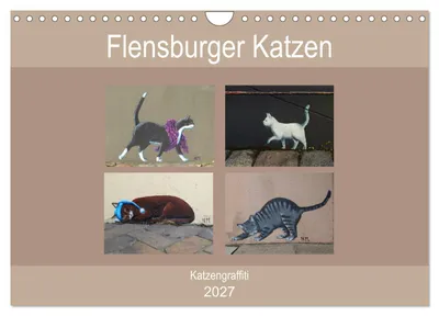 Produktbild von Flensburger Katzen (Wandkalender 2027 DIN A4 quer), CALVENDO Monatskalender