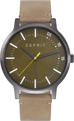 Produktbild von Esprit Herren Uhr Armbanduhr Evan schwarz Leder ES108271002