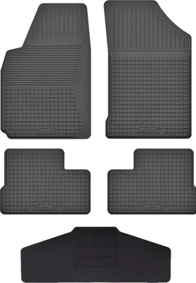 Produktbild von Gummi Fußmatten Set Für: Daewoo Nexia (1994-1998) Gummimatten Schwarz
