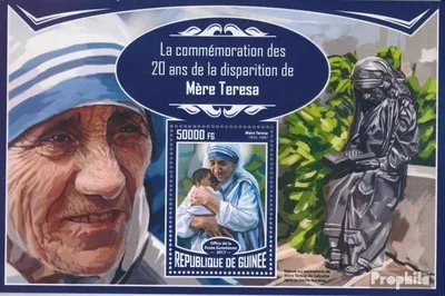 Produktbild von Briefmarken Guinea 2017 Mi Block 2789 (kompl. Ausgabe) postfrisch Mutter Teresa