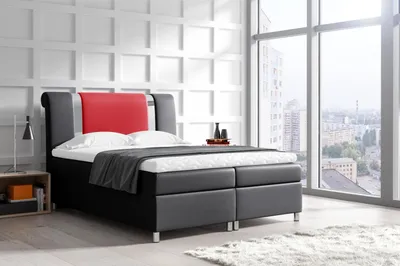 Produktbild von Bett mit Bettkasten Boxspring Betten Möbel Doppel 160x200 Schlafzimmer Hotel Neu