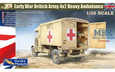 Produktbild von Gecko Models 35GM0068 Early War British Army 4x2 Heavy Ambulance