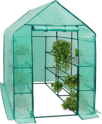 Obrázok produktu pre Fóliový skleník, 130 g/m², zelený, 143 x 143 x 195 cm