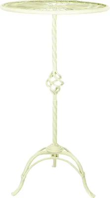 Produktbild von Tisch Gartentisch Beistelltisch Metall im Antik-Stil creme weiss shabby chic