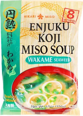 Produktbild von Hikari Enjuku Koji Instant Misosuppe mit Wakame 156g (8P.)