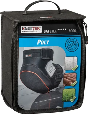 Produktbild von KNEETEK Knieschoner SAFETEK® Poly | stark rutschhemmend | Knieschützer für optimale Entlastung beim Arbeiten auf Knien | Kniepolster geeignet für Dachdecker, Fliesenleger, Gerüstbauer