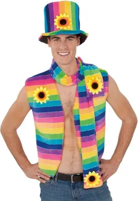 Image de Chapeau Rainbow My Other Me Taille unique 59 cm