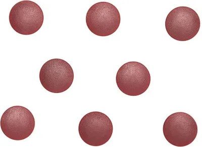 Produktbild von MAUL Magnet MAULsolid rund 8 Stück 0,3 kg Kunststoff Ferrit bruchsicher Ø 2 x 0.75 cm rot
