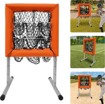 Produktbild von Baseball & Softball Trainingsnetz - Pitching-Ziel mit 9 Zieltaschen - Höhenverstellbar - Strike Zone - Präzisionstraining