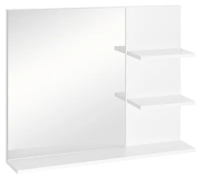 Productafbeelding van Kleankin badspiegel met 3 opbergvakken, wandspiegel, spiegelkast, badkamer, MDF