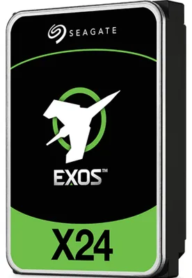 Produktbild von Seagate Exos X24 ST20000NM001H - Festplatte - Enterprise - verschlüsselt - 20 TB - intern - 3.5" (8.9 cm) - SATA 6Gb/s - 7200 rpm - Puffer: 512 MB - Self-Encrypting Drive (SED)