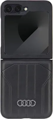 Image de Audi Synthetic Leather Magsafe Z Flip6F741 Czarny/Black Hardcase Au-Tpupcflip6-Q5/D1-Bk