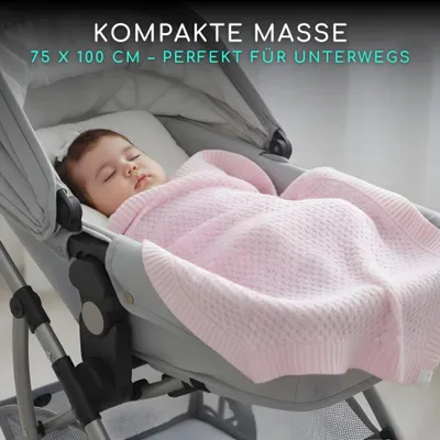 Immagine prodotto di Alavya Home Copertina per bambini 75x100 cm Cotonelogico GOTS - rosa