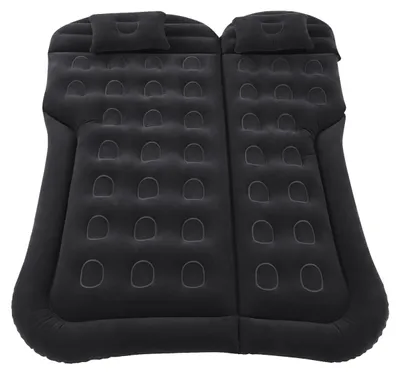 Image de Matelas gonflable pour voiture, dispositif de sécurité pour enfants, design confortable, modèle 3, couleur noire
