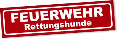 Produktbild von PantherPixel Feuerwehr Rettungshunde Magnetschild Auto Mantrailer Magnetfolie Geschenkidee 20 x 5 cm REFLEKTIEREND