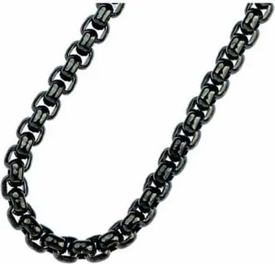 Produktbild von Halskette 45 cm - Edelstahl - Venezia - schwarz IP