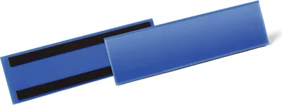 Produktbild von DURABLE Etikettentaschen magnetisch 1/3 A4 quer 50 St., blau