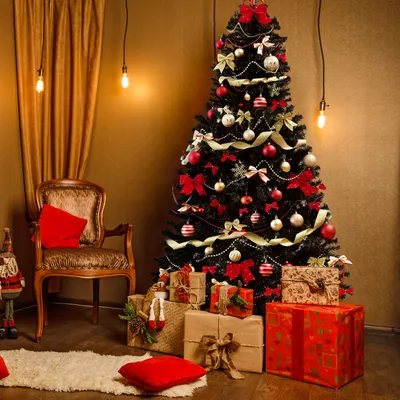 Produktbild von Salcar 210 cm Künstlich Weihnachtsbaum mit Klappsystem und Metallständer, Ø ca. 115 cm mit 1025 Spitzen, Schwarz
