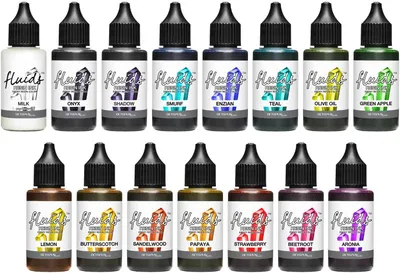 Produktbild von 15x 30 ml Octopus Fluids Resin Ink Set, Alcohol Ink für Epoxidharz und UV-Resin