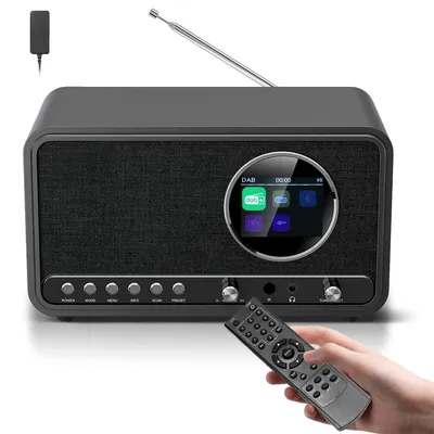 Obrázek produktu pro Digitální rádio DAB+/FM s Bluetooth a dálkovým ovládáním - kuchyňské rádio HiFi, 5W