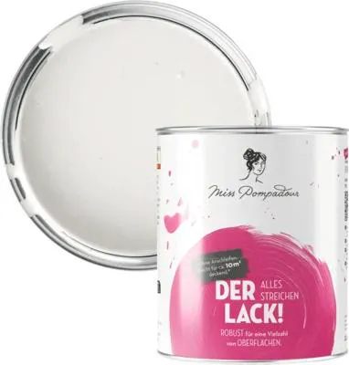 Produktbild von MissPompadour Der Alles Streichen Lack beige mit Kaschmir - Langlebiger Lack für Fliesen, Türen, Küchenmöbel & Treppen -