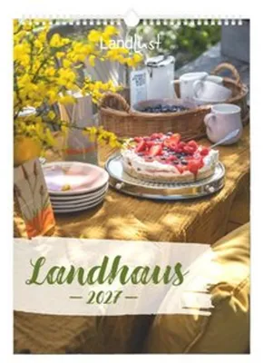 Productafbeelding van Landhuis 2027: Wandkalender, formaat 29,7x42 cm, met maandkalender en afbeeldingen van landhuizen