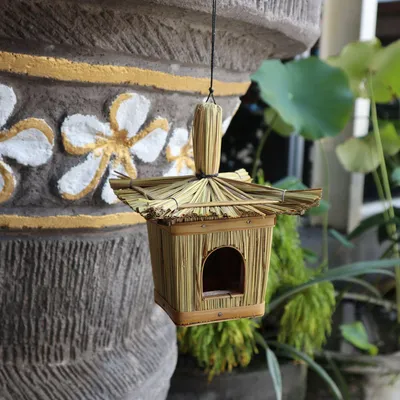 Imagen del producto de Caja Pequeña Cuadrada para Pájaros 18x13cm