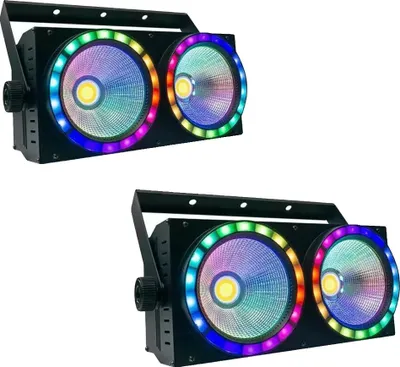 Zdjęcie produktu dla Reflektor sceniczny, sterowanie DMX, wysoka moc światła, 2 SZTUK, wtyczka UE