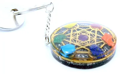 Imagen del producto de Llavero de poder de orgonita - 7 Chakras