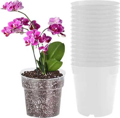 Obrázek produktu pro Sada samozavlažovacích květináčů o průměru 11 cm s drenáží