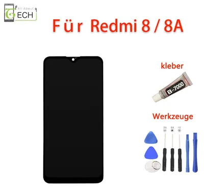 Produktbild von Für Xiaomi Redmi 8 / 8A LCD Display Bildschirm Touchscreen Schwarz + Werkzeuge