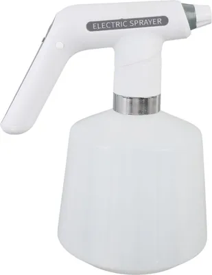 Imagen del producto de Botella pulverizadora eléctrica recargable de 1.5 litros, con boquilla ajustable para niebla fina y manguera extensible. Pulverizador automático para plantas, ideal para uso en interiores y exteriores