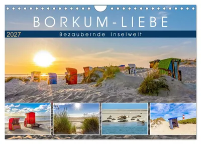 Produktbild von BORKUM-LIEBE (Wandkalender 2027 DIN A4 quer), CALVENDO Monatskalender