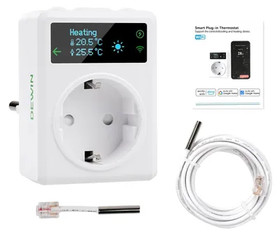 WLAN-Thermostat mit Alexa & Google Home, ±0,5 °C, 16 A