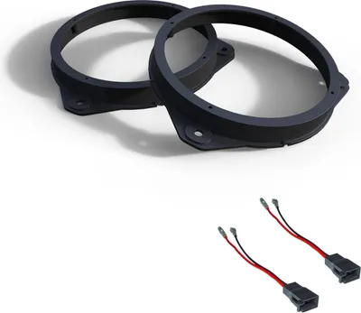 Produktbild von Audioproject A319-10 - Autoradio Lautsprecherringe SET kompatibel für Opel Astra H Corsa D E Signum Vectra Ford KA Alfa Romeo Mito Fiat 500 Punto Ducato Peugeot Boxer 165mm Lautsprecher Halterungen