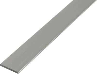 Produktbild von Alberts Flachstange | Aluminium, natur | 2000 x 50 x 3 mm