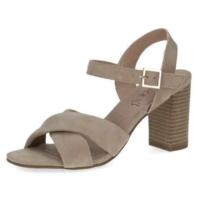 Produktbild von Caprice Damen Sandalette Leder Sandale 9-28302-20, Größe:37 EU, Farbe:Grau