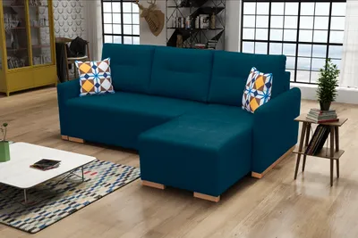 Produktbild von Ecksofa Eckcouch KUMBA malmo 81 rechte Seite mit Schlaffunktion und Bettkasten L-Form Sofa