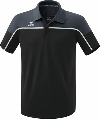 Produktbild von Erima Change By Erima Poloshirt Schwarz Grau/Schiefergrau/Weiß