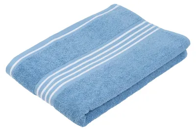 Produktbild von GÖZZE Rio Duschtuch hautfreundliches strapazierfähiges Baumwoll-Duschtuch Blau 70 x 140 cm