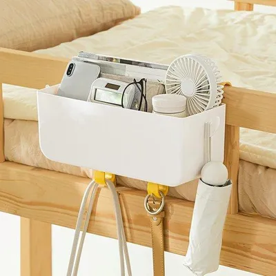 Productafbeelding van Famanu opbergmand voor het bed met haken - Multifunctionele organizer