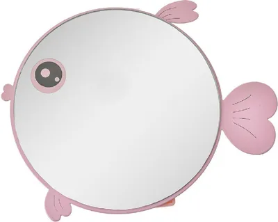 Produktbild von Juleeze JZSP0019 Tischspiegel Fischdesign Rosa 21x20x4 cm Metall Glas