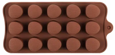 Produktbild von Rossner Silikonform für Pralinen Muscheln Schokolade