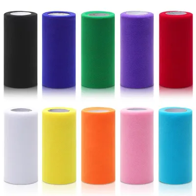 Immagine prodotto di Rotolo di tulle, 15 cm x 25 m, ideale per progetti creativi