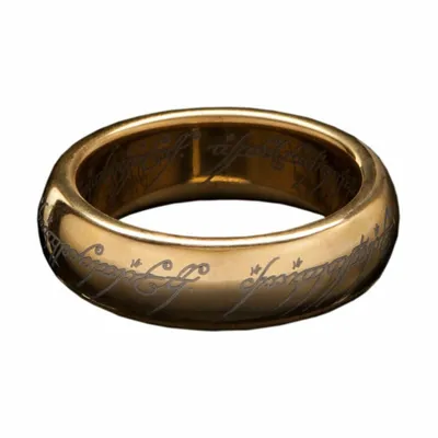 Obrázek produktu pro Wolframový prsten Pán prstenů The One Ring (pozlacený) Velikost 10