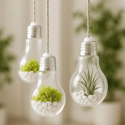 Produktbild von 12 LED Dekolichter Glühbirne Tischdeko Leuchte Laterne Tischlampe Tischleuchte