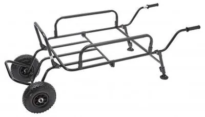 Produktbild von Angeltrolley für Karpfenangeln, Doppelrad, Stabilisatoren, platzsparend zusammenlegbar