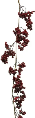 Produktbild von Beerengirlande Scheinbeere Winterbeere Rot Festliche Weihnachtsdeko Herbstschmuck L180cm