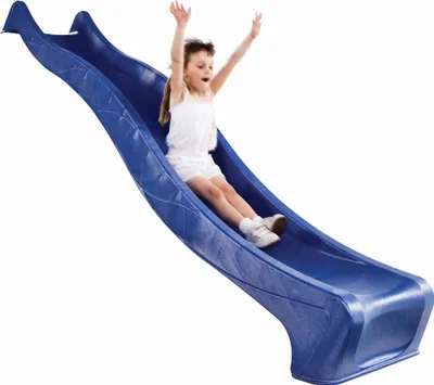 Produktbild von Wellenrutsche PE, blau 240 x 46 cm für Podesthöhe 120 cm
