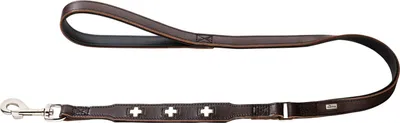 Produktbild von Hunter Führleine Swiss 18/100 Ökoleder braun/ Nappa schwarz